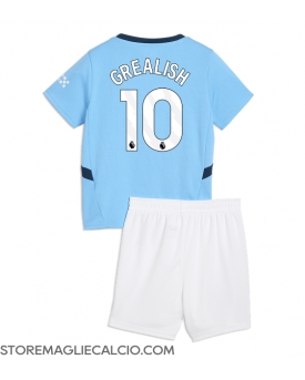 Manchester City Jack Grealish #10 Maglia Gara Casa Repliche 2024-25 Bambino